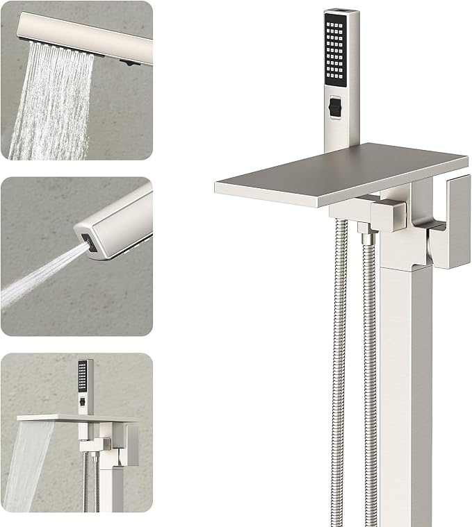 Freestanding Bathtub Faucet by RyuwankuBathroomFaucet