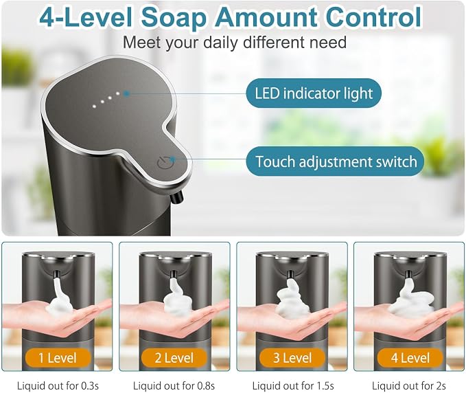 Soap Dispenser, Automatic Foaming Soap Dispenser - Image 3