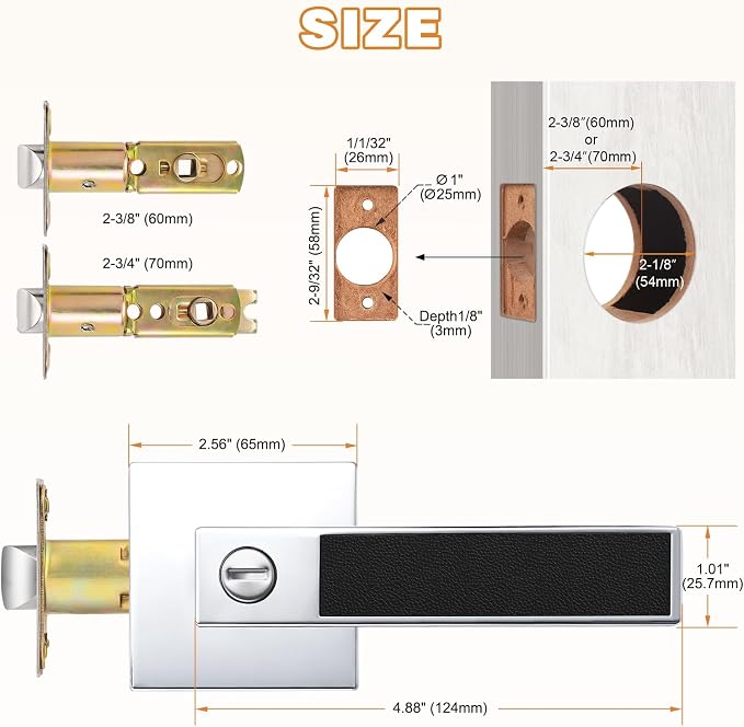Probrico Square Heavy Duty Door Handle - Image 6