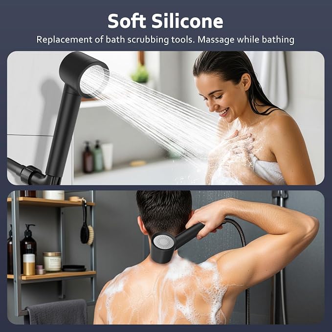 Filtered Shower Head with Handheld, High Pressure Water Flow and Multiple Spray - Image 6