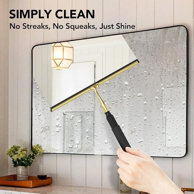 Shower Squeegee with Long Handle, 15-51" Telescopic Squeegee - Image 3