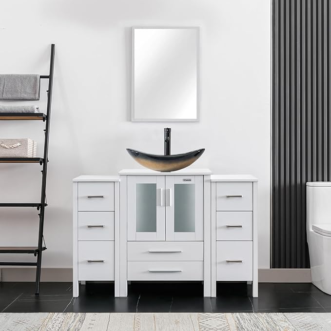 eclife 48" Modern Bathroom Vanity Sink Combo Freestanding Cabinet by eclife