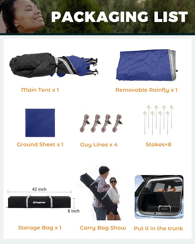 KingCamp Instant Shower Tent, Portable Superior Stable Privacy Shelter - Image 8