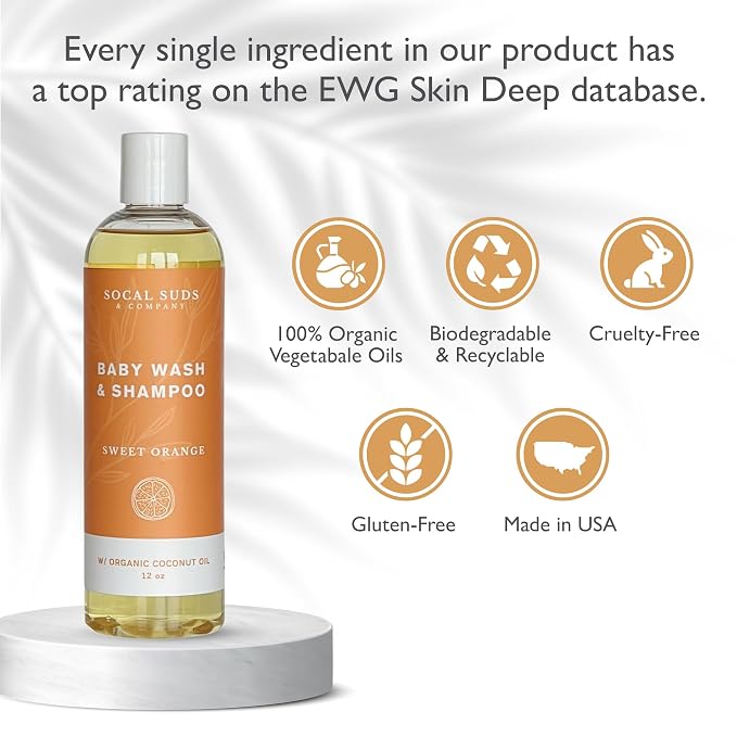 SoCal Suds & Company Organic Baby Shampoo and Body Wash - Image 2