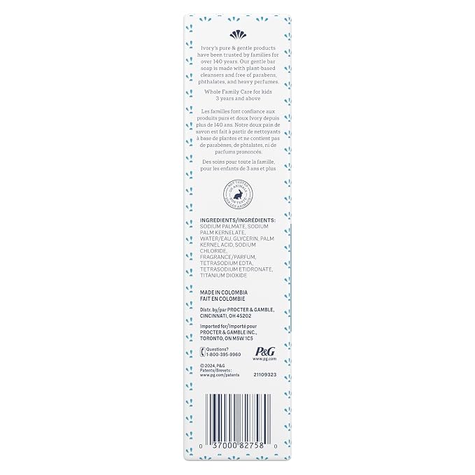 Ivory Gentle Bath Bar Soap, Family Pack, Designed - Image 8