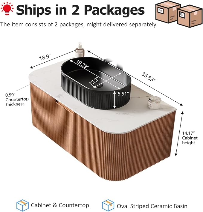 36 inch Floating Bathroom Vanity - Image 2