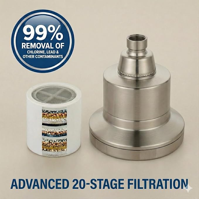 Fiona James Filtered Shower Head – High Pressure Shower Filter - Image 2