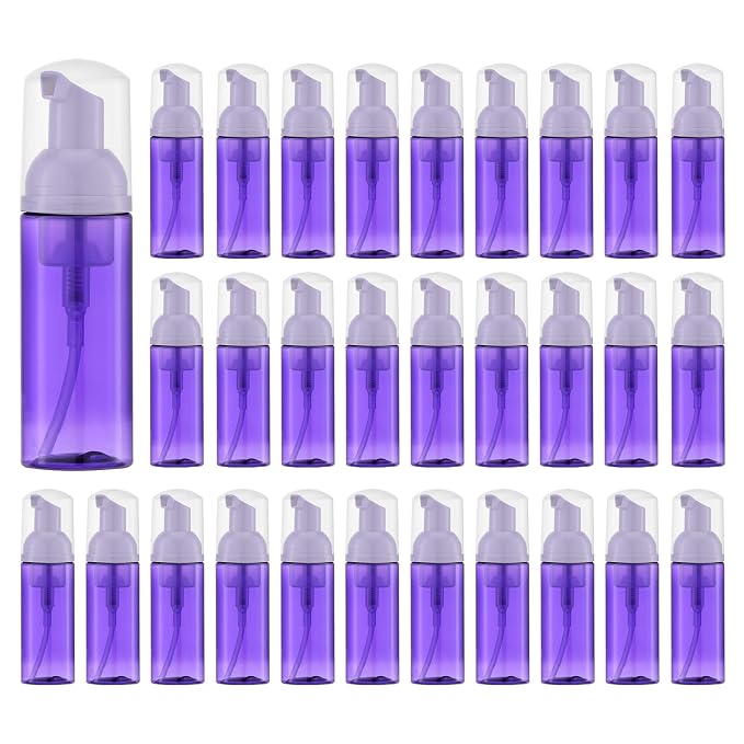 Tekson 30PCS Soap Foam Bottle, Empty Travel Foaming Lash Shampoo by Tekson