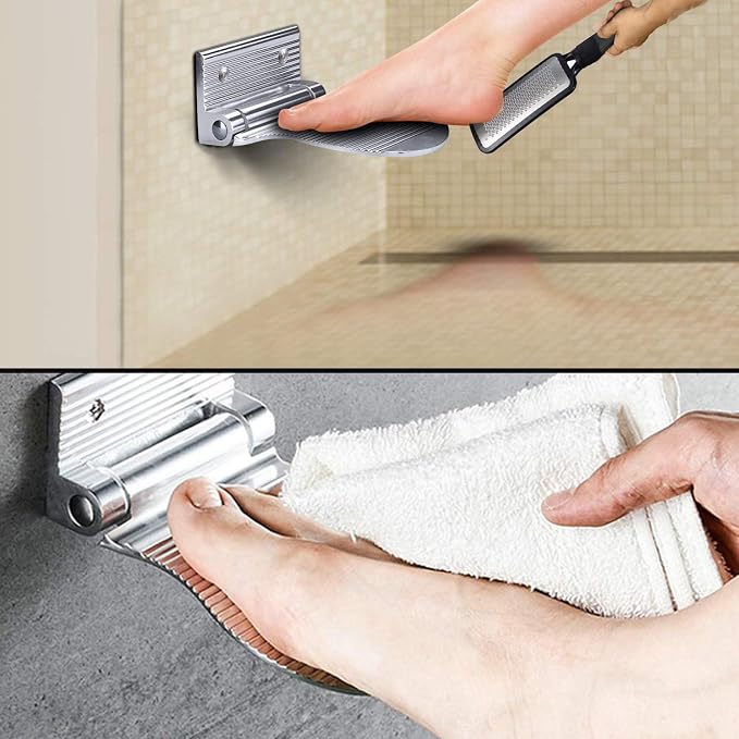 Shower Foot Rest, Shaving & Washing Foot Rest, Heavy Duty Aluminum Alloy - Image 5