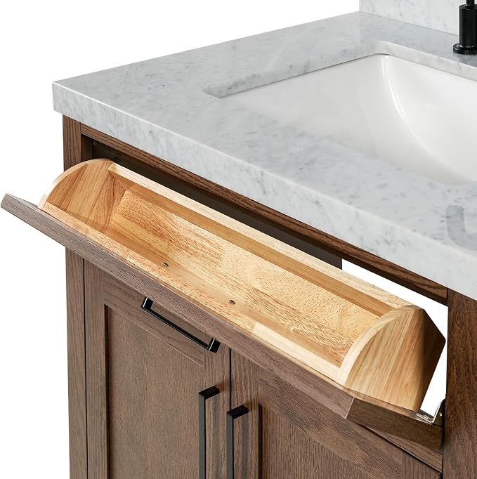 ARIEL Hepburn 31 Inch Single Rectangular Sink Bathroom Vanity - Image 13