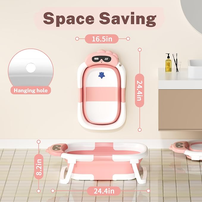 AVIDOR Baby Bathtub, Collapsible Bathtub - Image 4