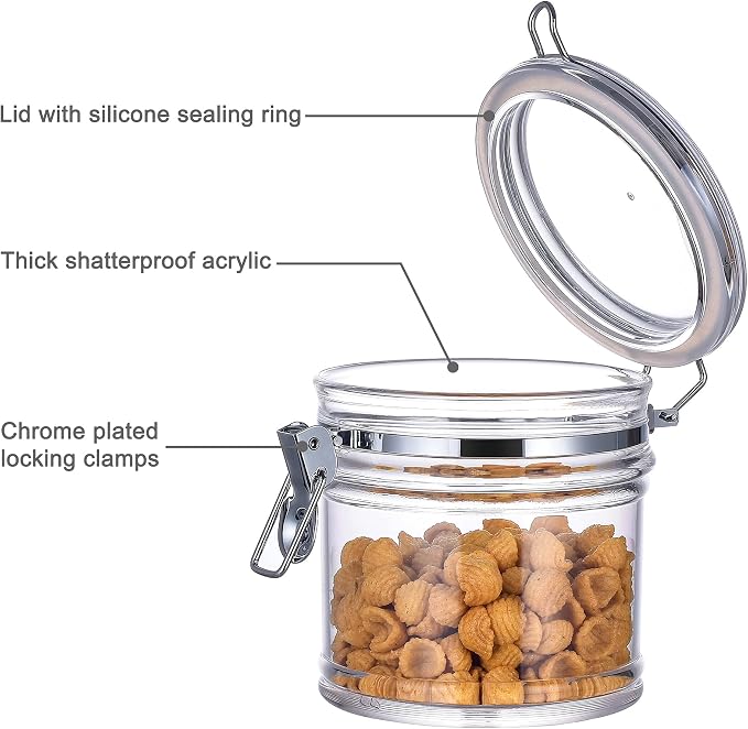 35 oz Reinforced Small Acrylic Canister - Image 2