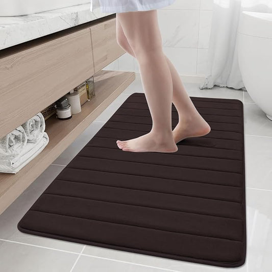 Buganda Memory Foam Bath Mat, Ultra Soft and Non-Slip Bathroom Rugs, Water by Buganda