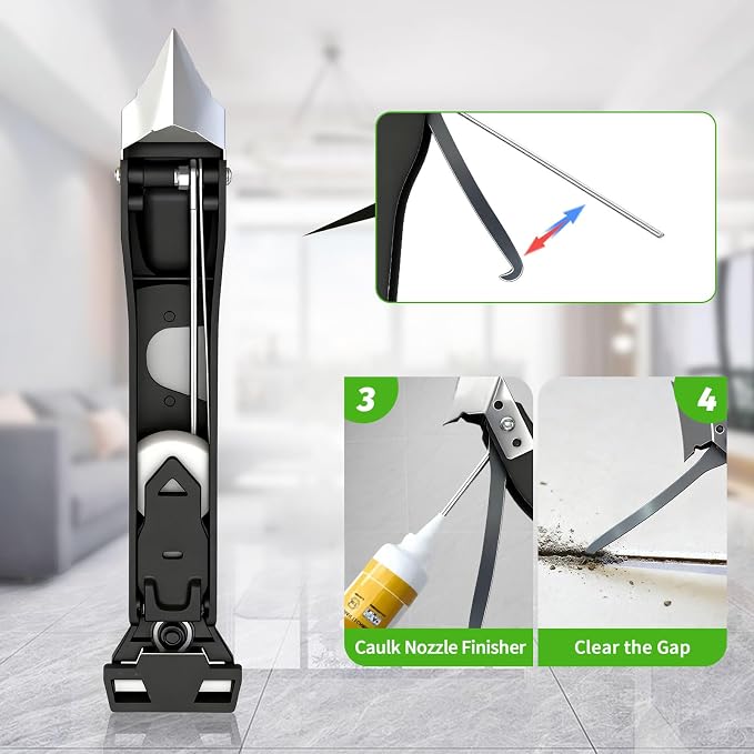 Caulking Tool 6 in 1 Sealant Finishing Tool & Grout Remover Scraper - Image 4