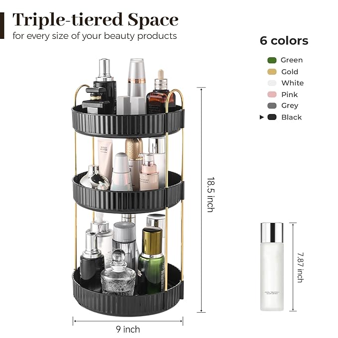 Aveniee 360 Rotating Makeup Organizer - Image 3