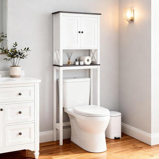 ivinta Over The Toilet Storage Cabinet, 3-Tier Bathroom Storage Cabinet by ivinta