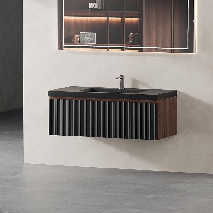 42" W Floating Bathroom Vanity by Unknown