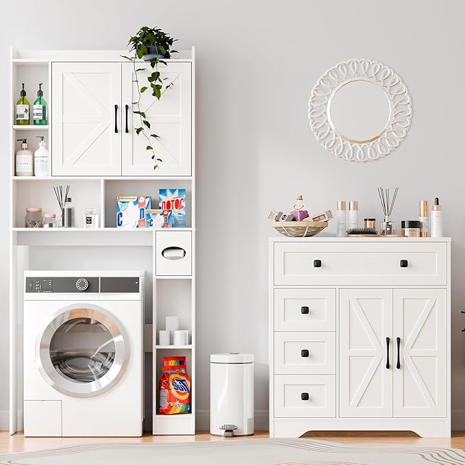 Vabches Farmhouse Storage Cabinet - Image 6