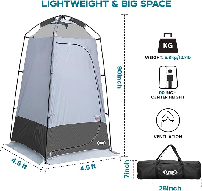 Shower Tent, Outdoor Camping Privacy Shelter-Dressing Changing Room-Portable - Image 3