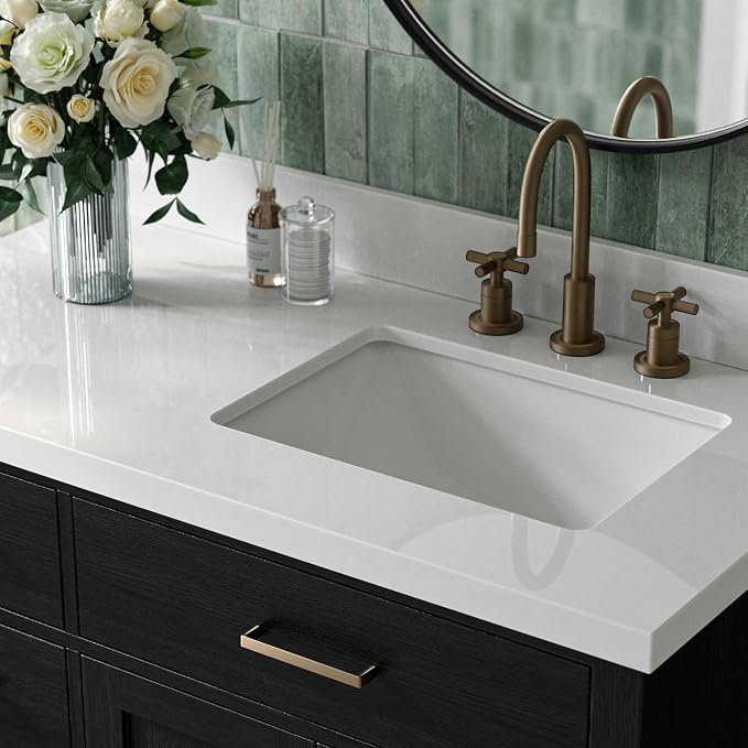 ARIEL Hepburn 43 Inch Single Rectangular Sink Bathroom Vanity - Image 3