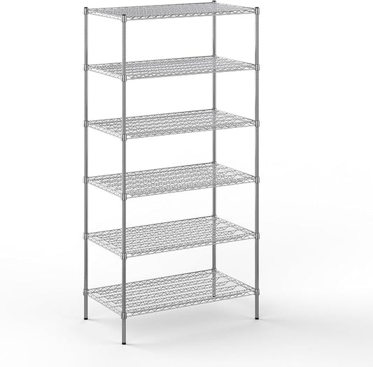24" Deep x 42" Wide x 86" Height Wire Shelving Kit | 6-Tier | NSF Commercial by Regal+Altair