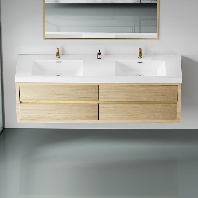 72" Wall-Mounted Bathroom Vanity - Image 8