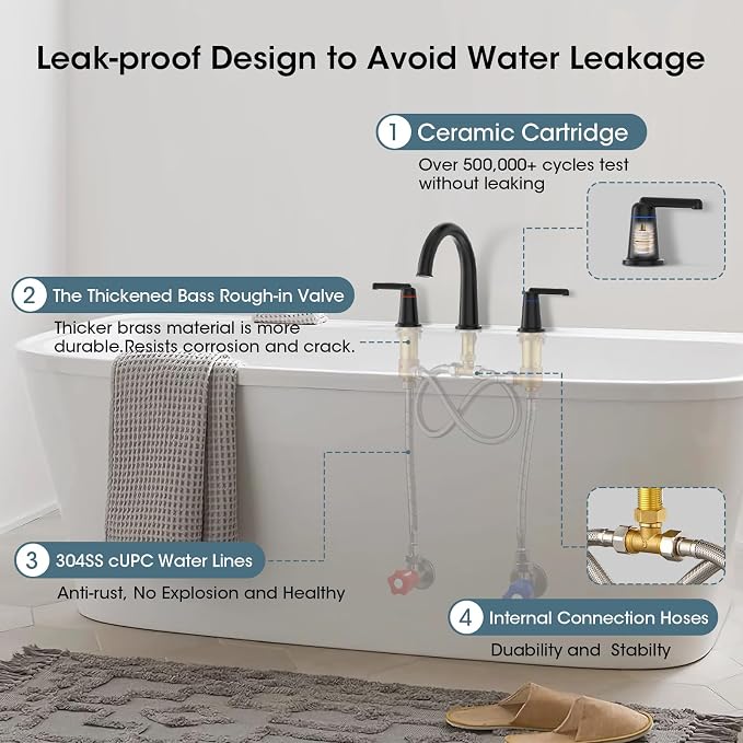High Flow Roman Tub Faucet - Image 4