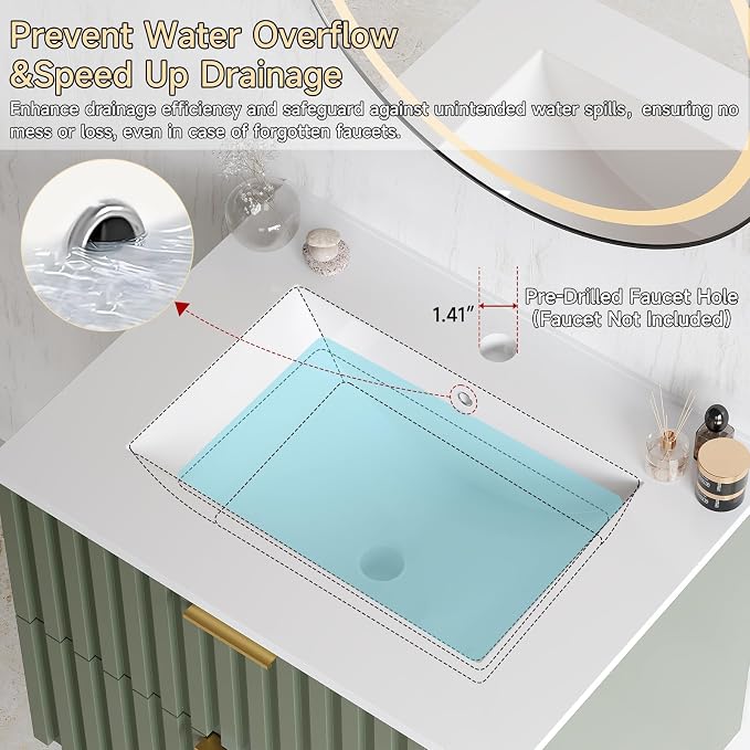 ONBRILL 24 Inch Bathroom Vanity - Image 8