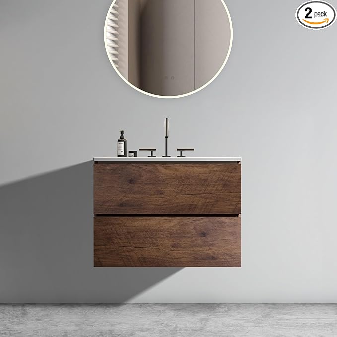 Wall Mounted Floating Bathroom Vanity by BLUHOUZZ
