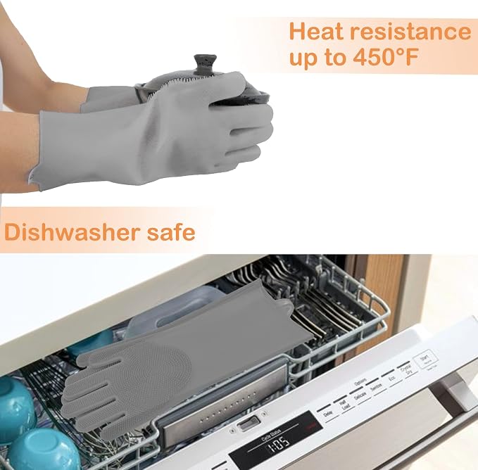 Pet Grooming Gloves, Dog Bathing Gloves - Image 6
