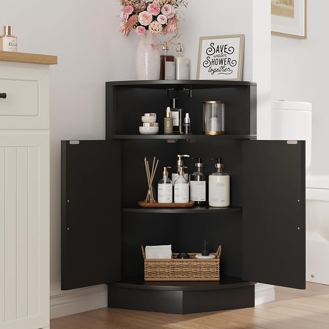 Corner Bathroom Cabinet, Modern Small Corner Cabinet - Image 3