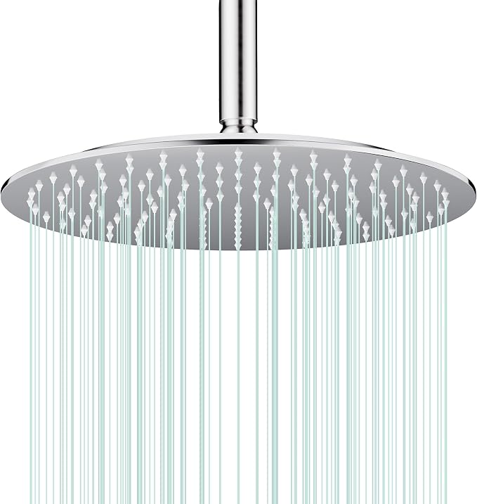 All Metal Rain Shower Head by AULEEND