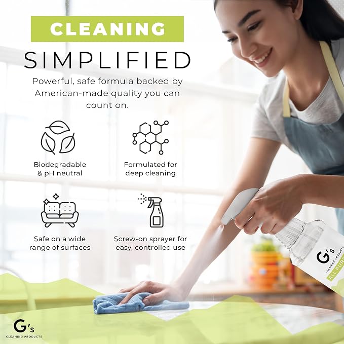 G's Cleaning Biodegradable All Purpose Cleaner – 32 oz Non-Toxic Natural - Image 6