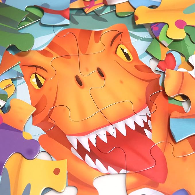 Jumbo Floor Puzzle for Kids Dinosaur Jigsaw Large Puzzles 48 Piece Ages 3-6 for - Image 3