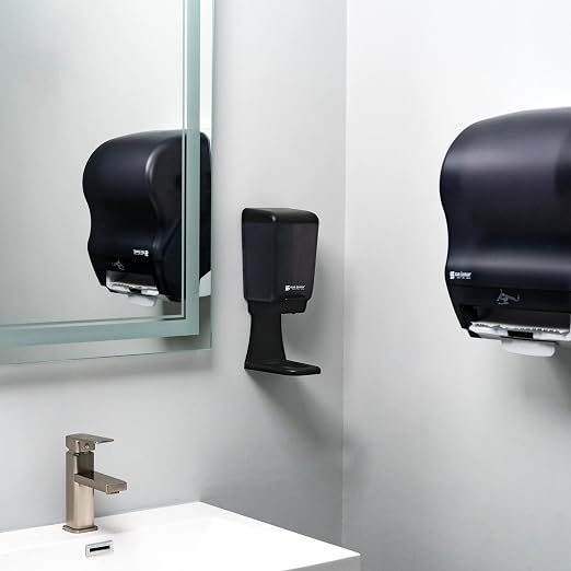 San Jamar Classic Plastic Manual Soap Dispenser, Hand Sanitizer Dispenser - Image 4