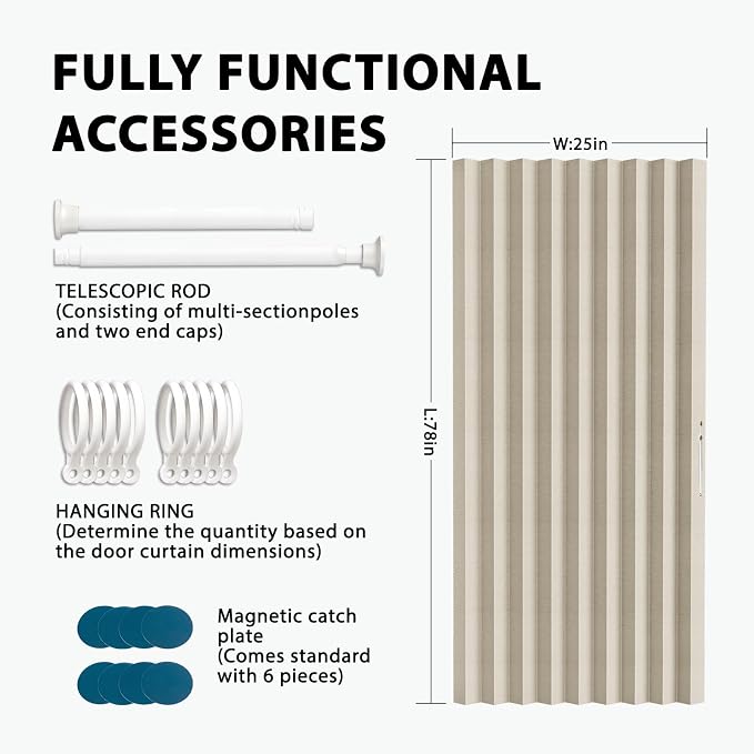 Accordion Door Curtain Set - Image 3