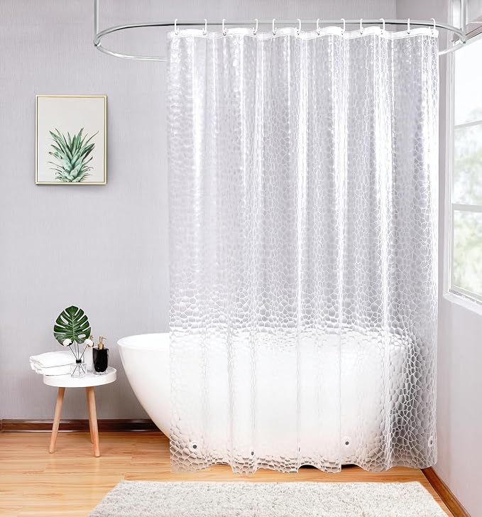 AooHome Extra Long Shower Curtains 96 inches, Heavy Duty, 72x96 Inch, Semi by AooHome