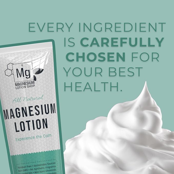 Unscented Magnesium Lotion for Sleep | 250mg per Teaspoon | We use Natural Shea - Image 7