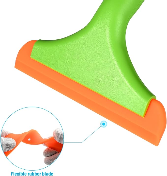 Gomake Small Silicone Squeegee Window Shower Squeegee, Auto Water Blade Squeegee - Image 6