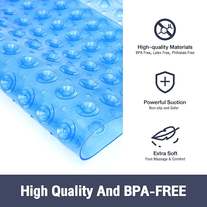 Square Shower Bathtub Mat Non Slip - Image 2