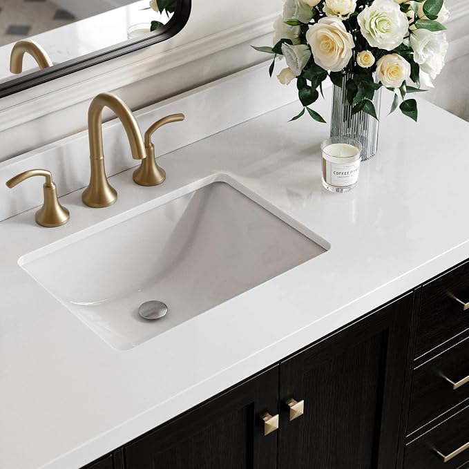 ARIEL Cambridge 55 Inch Single Rectangle Sink Bathroom Vanity - Image 3