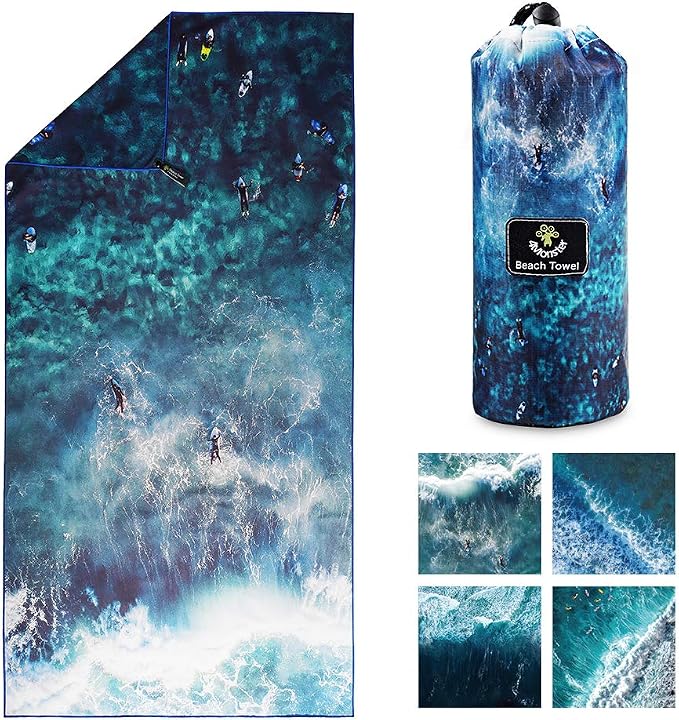 4Monster Microfiber Beach Towel Quick Dry, Super Absorbent Lightweight Travel by 4Monster