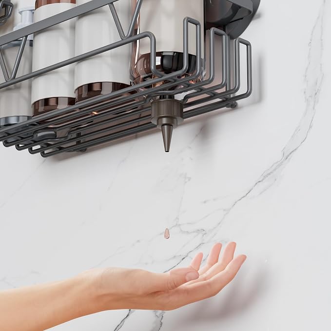KEGII Suction Cup Shower Caddy – 3 Pack Suction Cup Shelf - Image 6