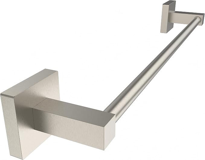 Ruacq Brushed Grey 21 Inch Single Towel Bar Square Bath Towel Holders Bathroom by Ruacq