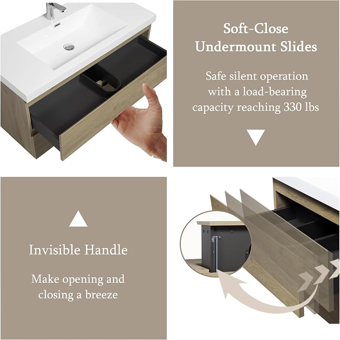 42" Floating Bathroom Vanity - Image 4