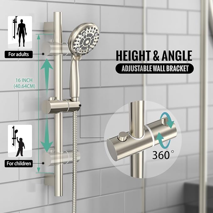 SR SUN RISE Shower System: 10 Inch Rainfall Shower Head - Image 4