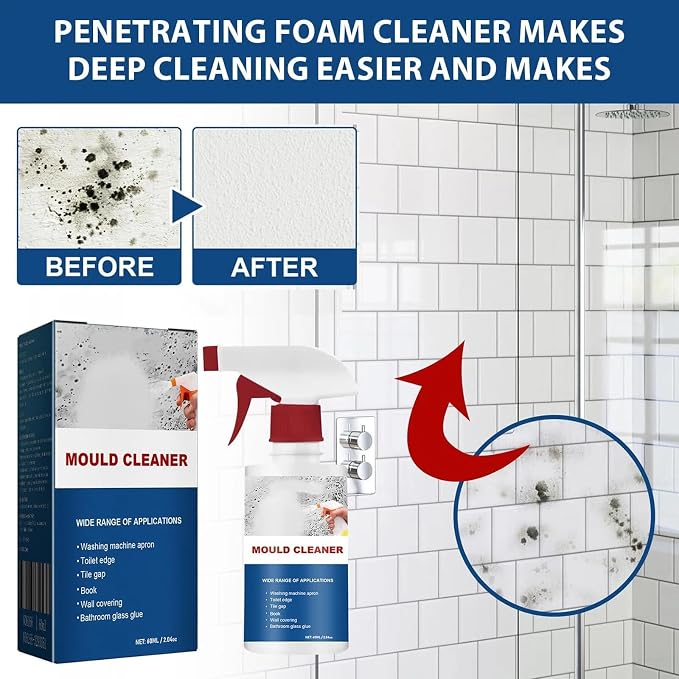 2Pcs Mould Cleaner Spray, Powerful Multi-purpose Foam Cleaner, Mould Cleaner - Image 2