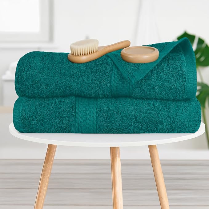 RIVERSIDE 100% Ring Spun Cotton Large Bath Towels Set of 4, 27 x 54 Inches – - Image 6