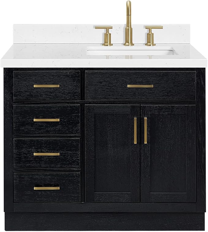 ARIEL Hepburn 42 Inch Single Rectangular Sink Bathroom Vanity - Image 11