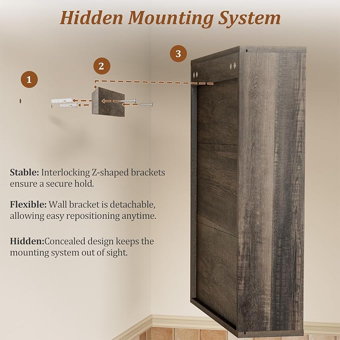 Rustic Bathroom Medicine Cabinet, Over The Toilet Wall Storage - Image 6